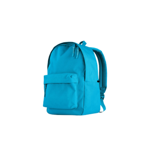 Blue school backpack