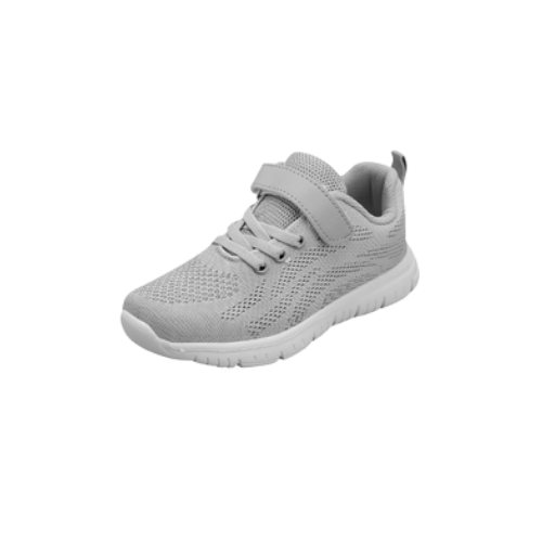 Gray cloth sneakers for children