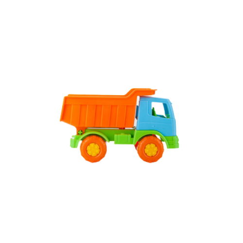 Colorful plastic toy dump truck